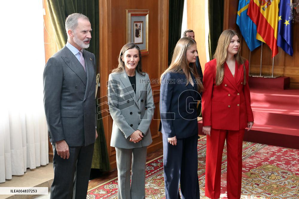 Spanish Royal Family Audience - Oviedo