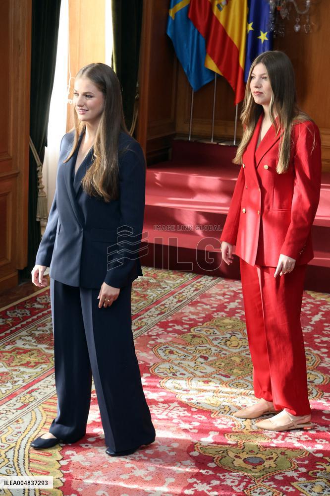 Spanish Royal Family Audience - Oviedo