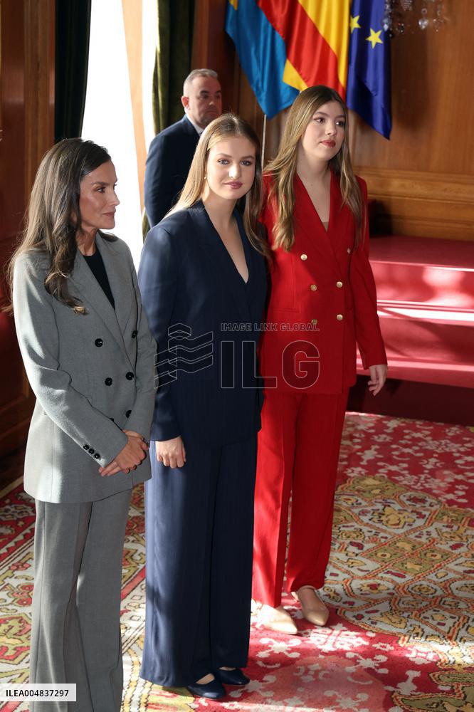 Spanish Royal Family Audience - Oviedo