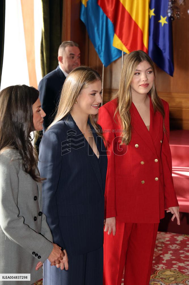 Spanish Royal Family Audience - Oviedo