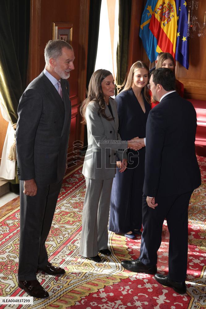 Spanish Royal Family Audience - Oviedo