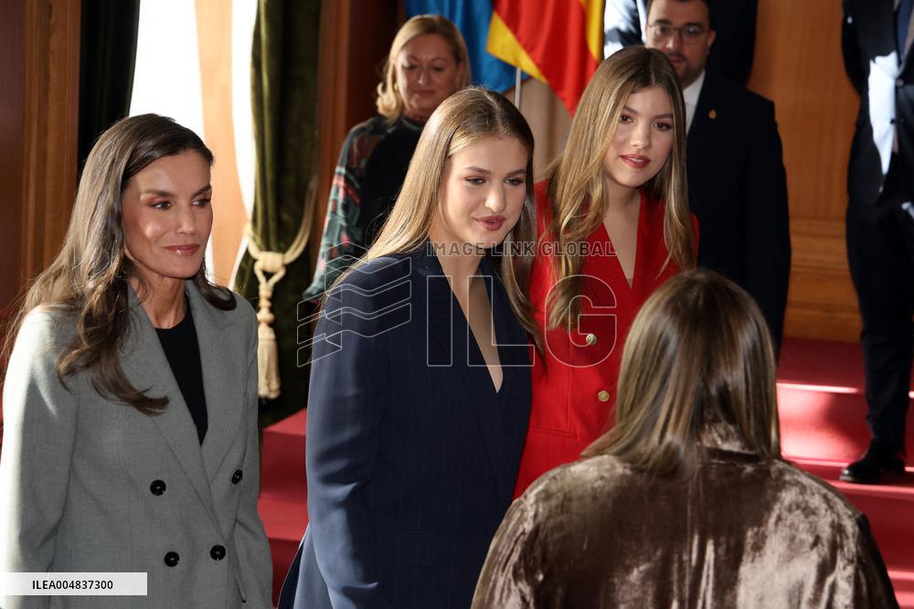 Spanish Royal Family Audience - Oviedo