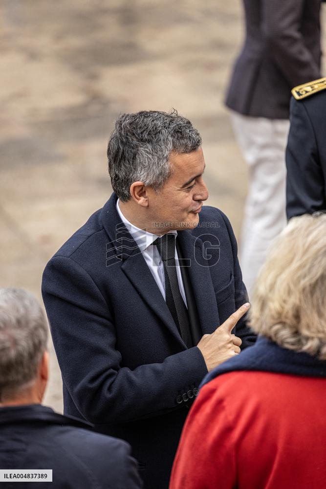 Gérald Darmanin Minister of Justice at ENM Bordeaux
