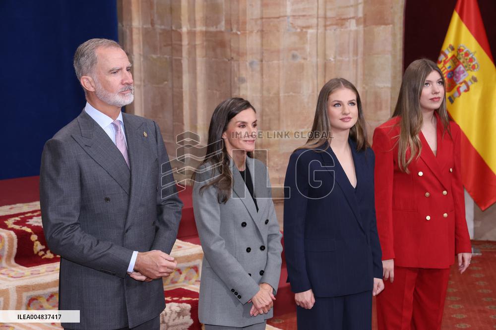 Spanish Royal Family Audience - Oviedo