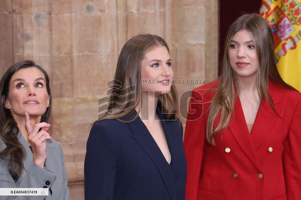 Spanish Royal Family Audience - Oviedo