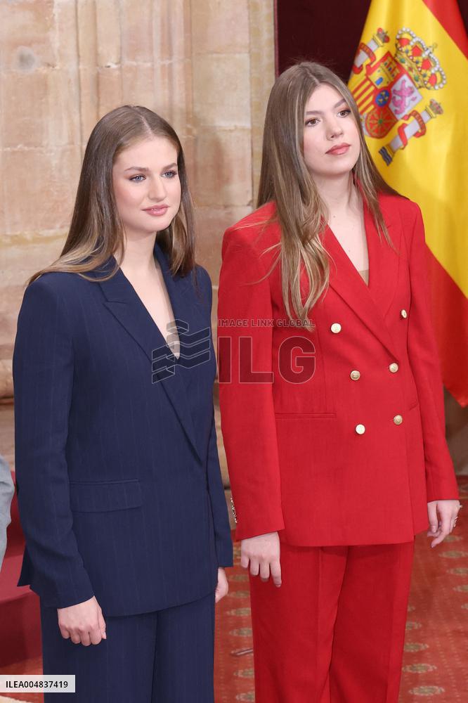 Spanish Royal Family Audience - Oviedo