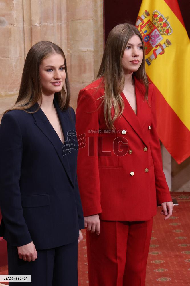 Spanish Royal Family Audience - Oviedo