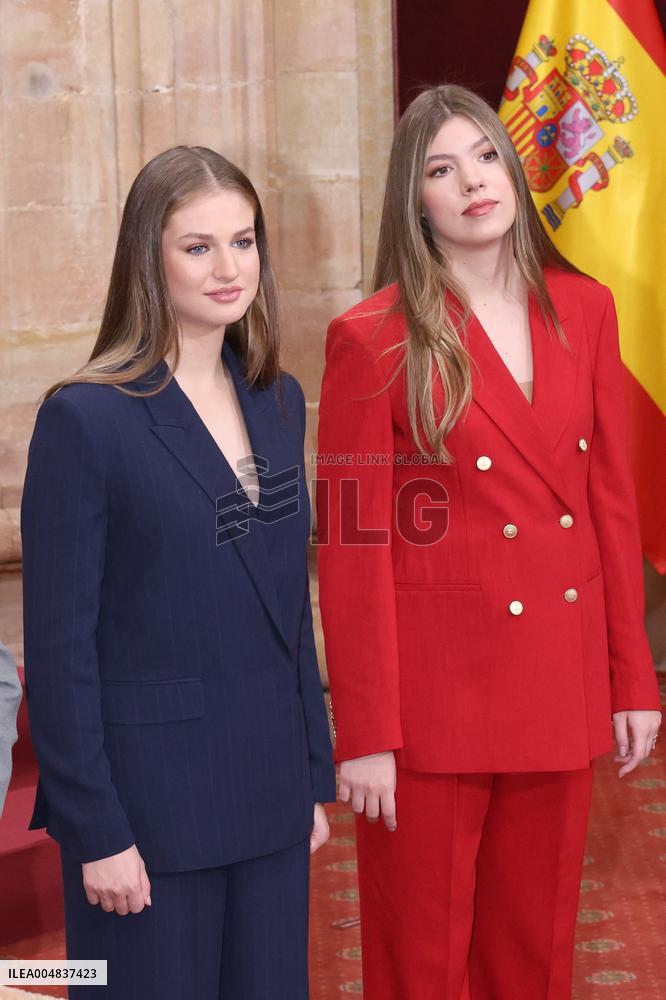 Spanish Royal Family Audience - Oviedo