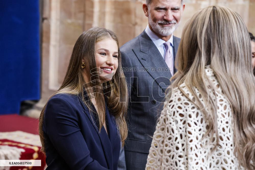 Royals Deliver Medal of Honor To Winners At Princess of Asturias Awards - Spain