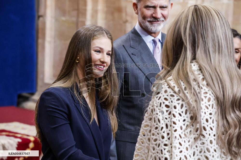 Royals Deliver Medal of Honor To Winners At Princess of Asturias Awards - Spain