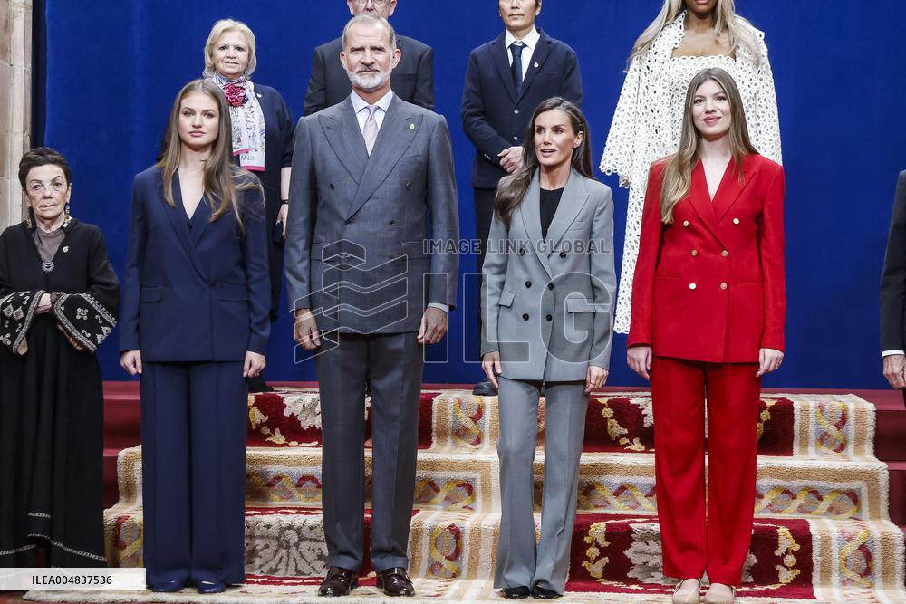 Royals Deliver Medal of Honor To Winners At Princess of Asturias Awards - Spain