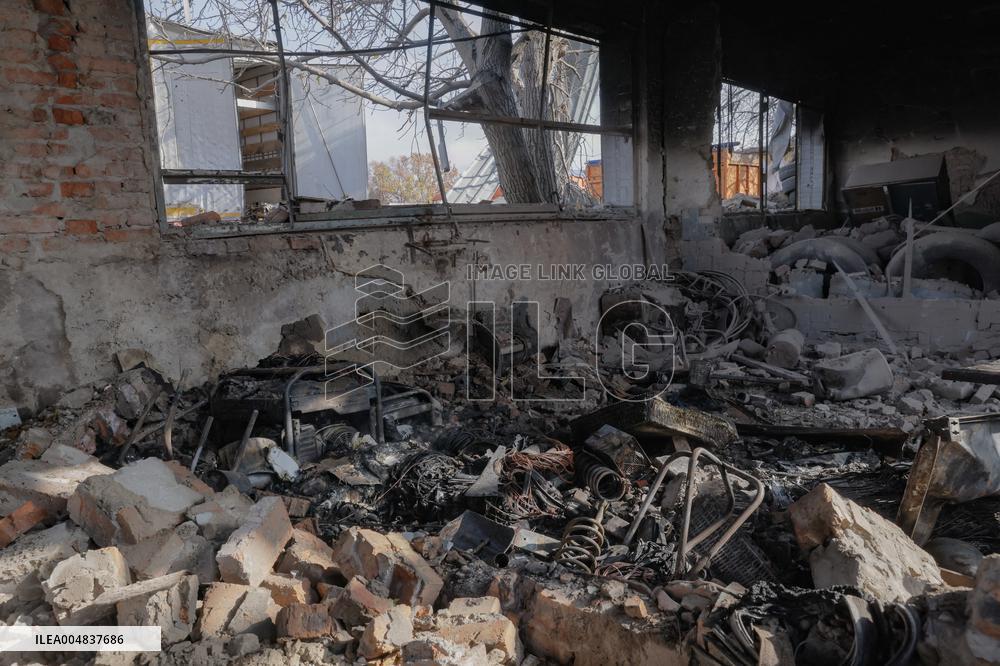 Aftermath Of Russian Attack On Industrial District - Kharkiv