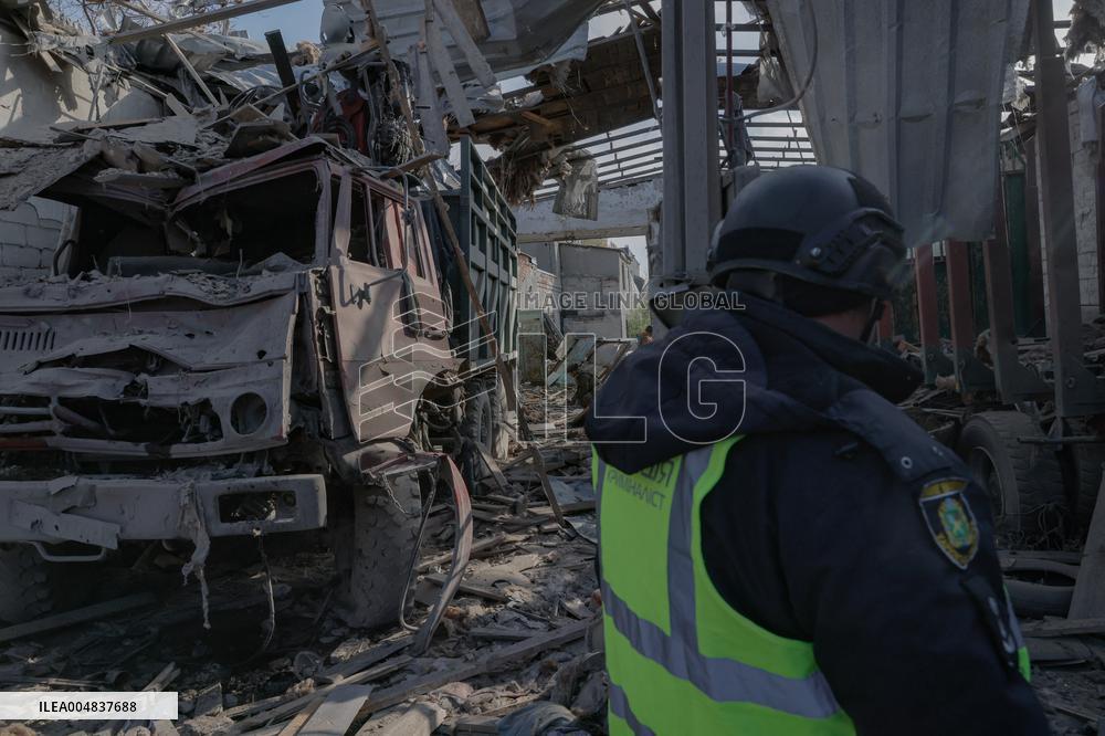 Aftermath Of Russian Attack On Industrial District - Kharkiv