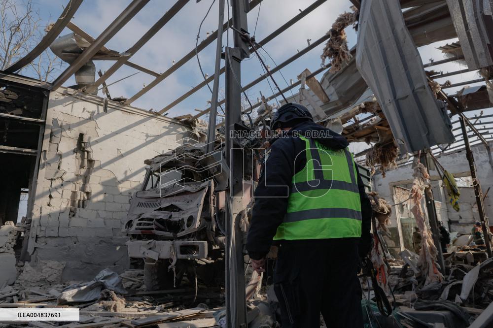 Aftermath Of Russian Attack On Industrial District - Kharkiv