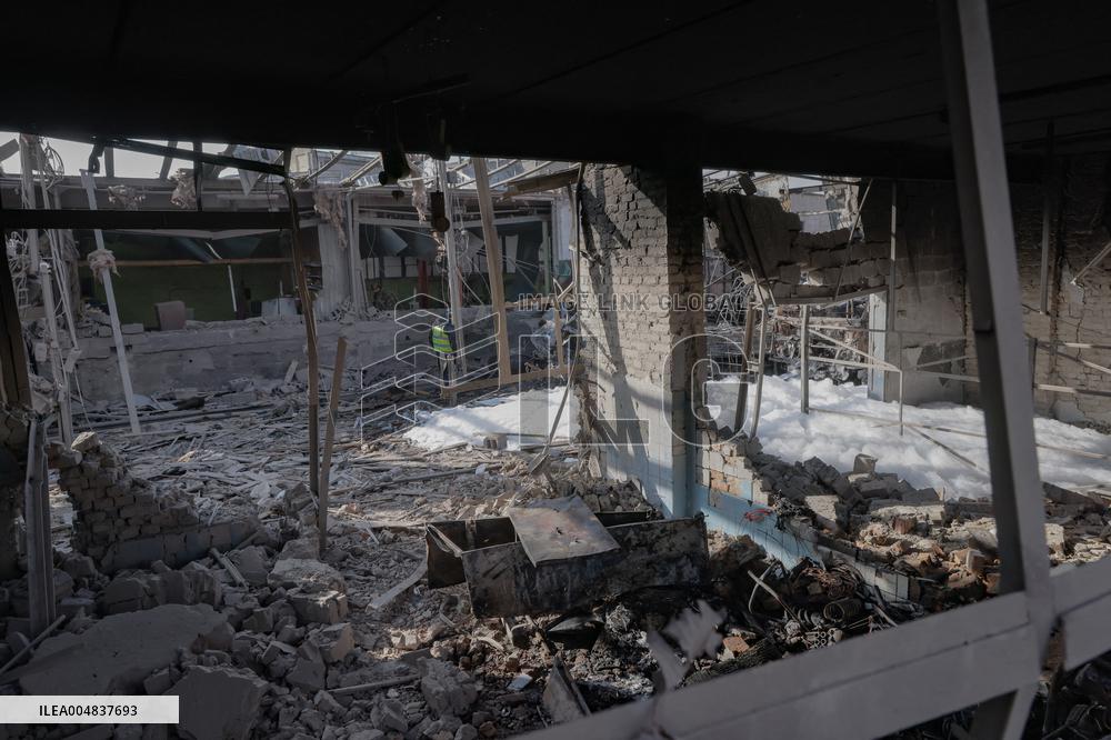 Aftermath Of Russian Attack On Industrial District - Kharkiv