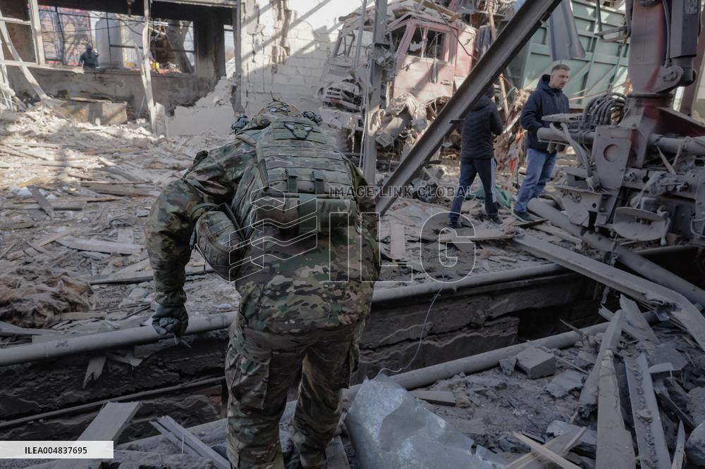 Aftermath Of Russian Attack On Industrial District - Kharkiv