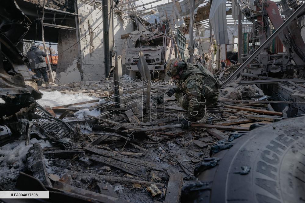 Aftermath Of Russian Attack On Industrial District - Kharkiv