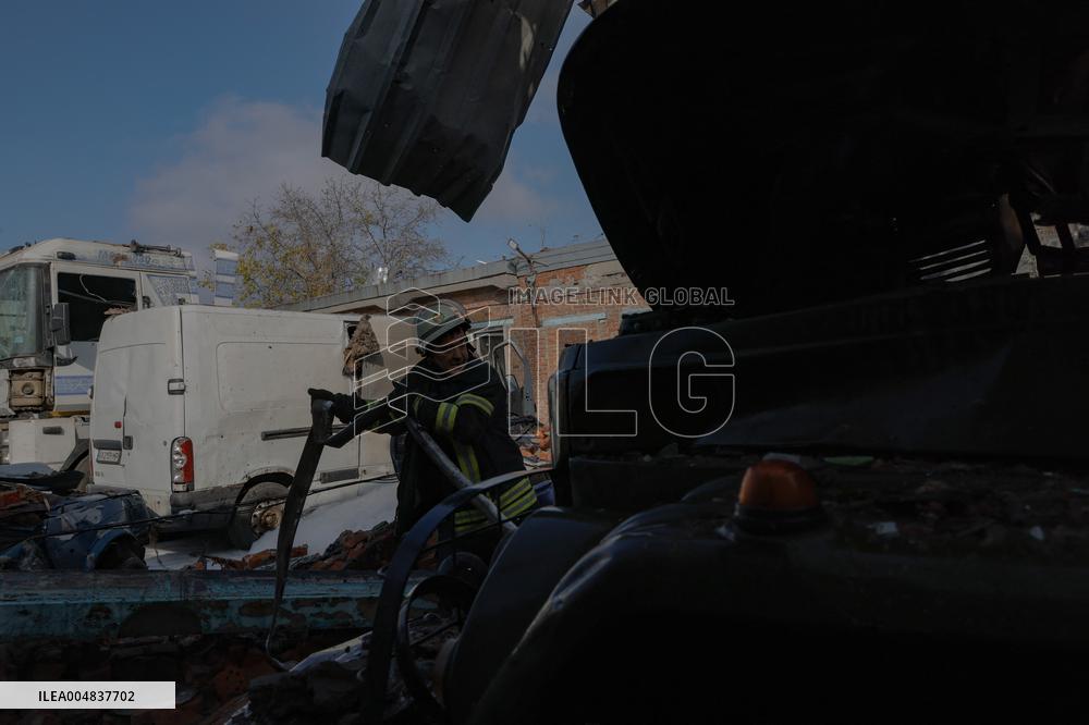 Aftermath Of Russian Attack On Industrial District - Kharkiv