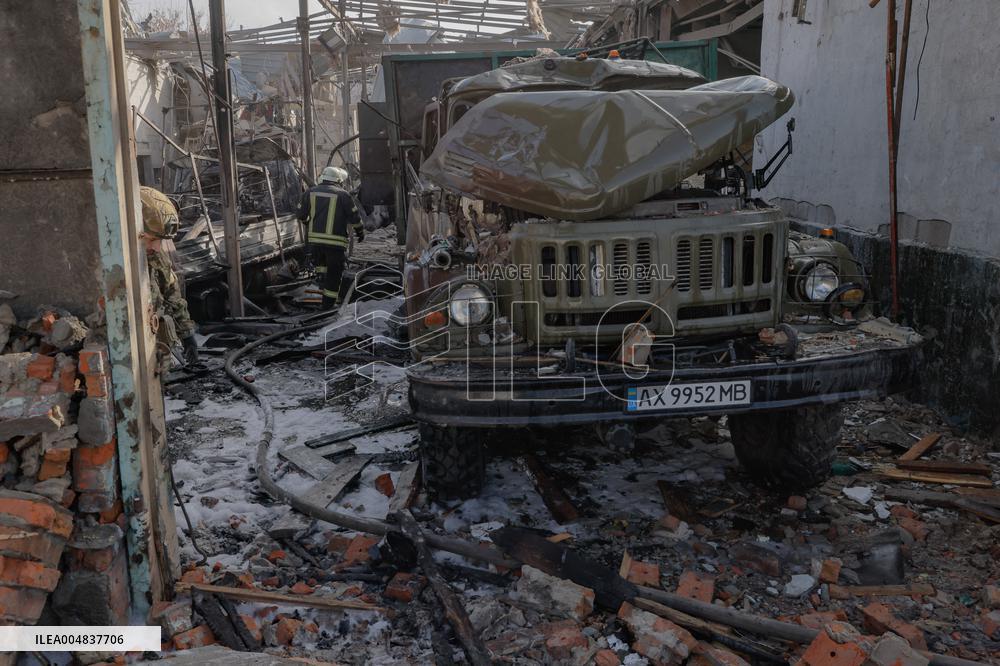 Aftermath Of Russian Attack On Industrial District - Kharkiv