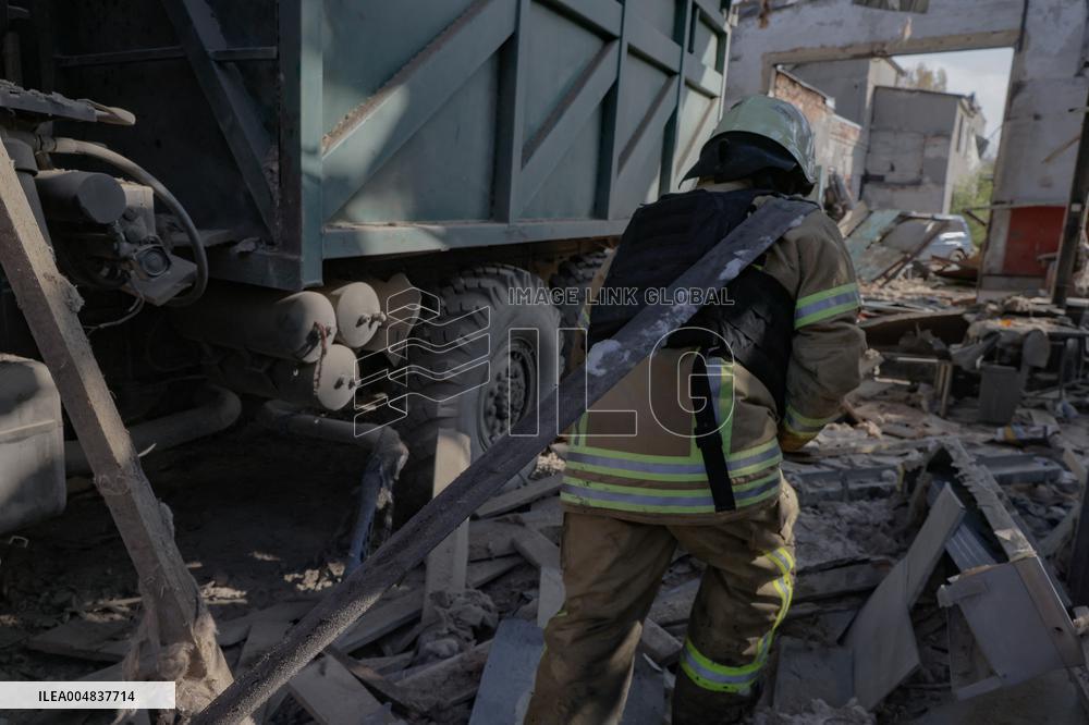 Aftermath Of Russian Attack On Industrial District - Kharkiv