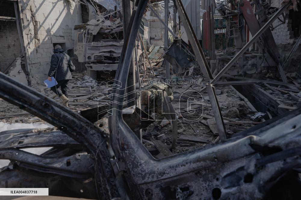 Aftermath Of Russian Attack On Industrial District - Kharkiv