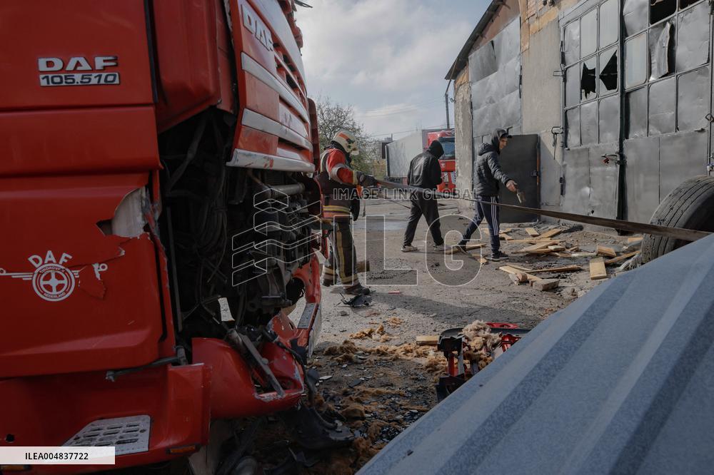 Aftermath Of Russian Attack On Industrial District - Kharkiv