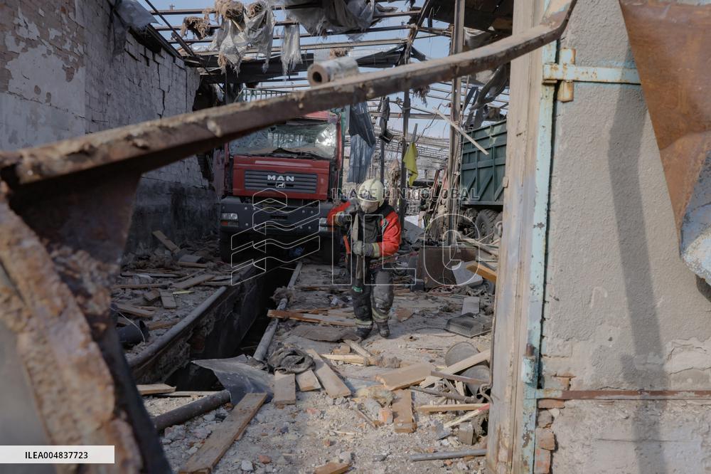 Aftermath Of Russian Attack On Industrial District - Kharkiv