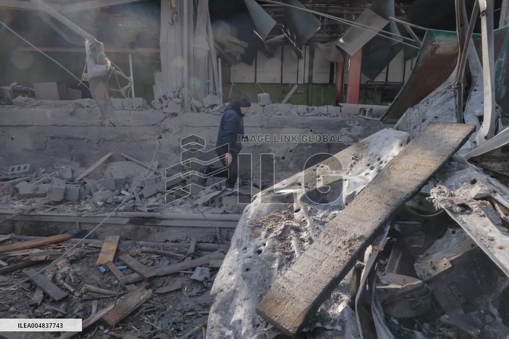 Aftermath Of Russian Attack On Industrial District - Kharkiv