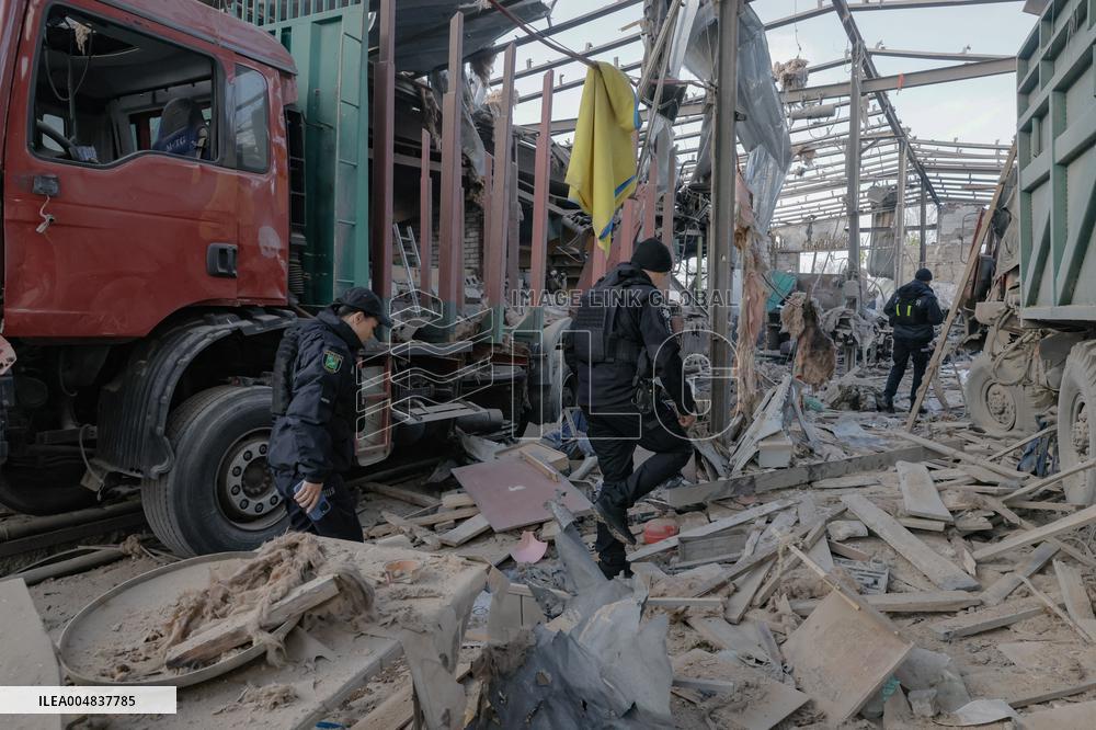 Aftermath Of Russian Attack On Industrial District - Kharkiv