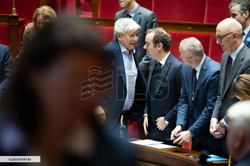 Debate about the 2026 State Budget at the National Assembly - Paris