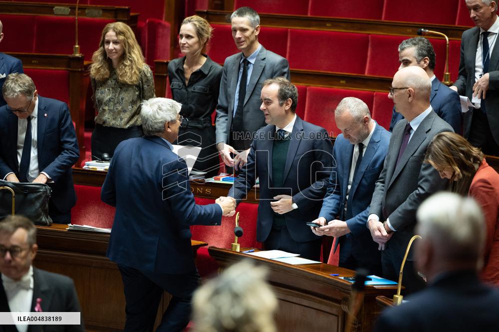 Debate about the 2026 State Budget at the National Assembly - Paris