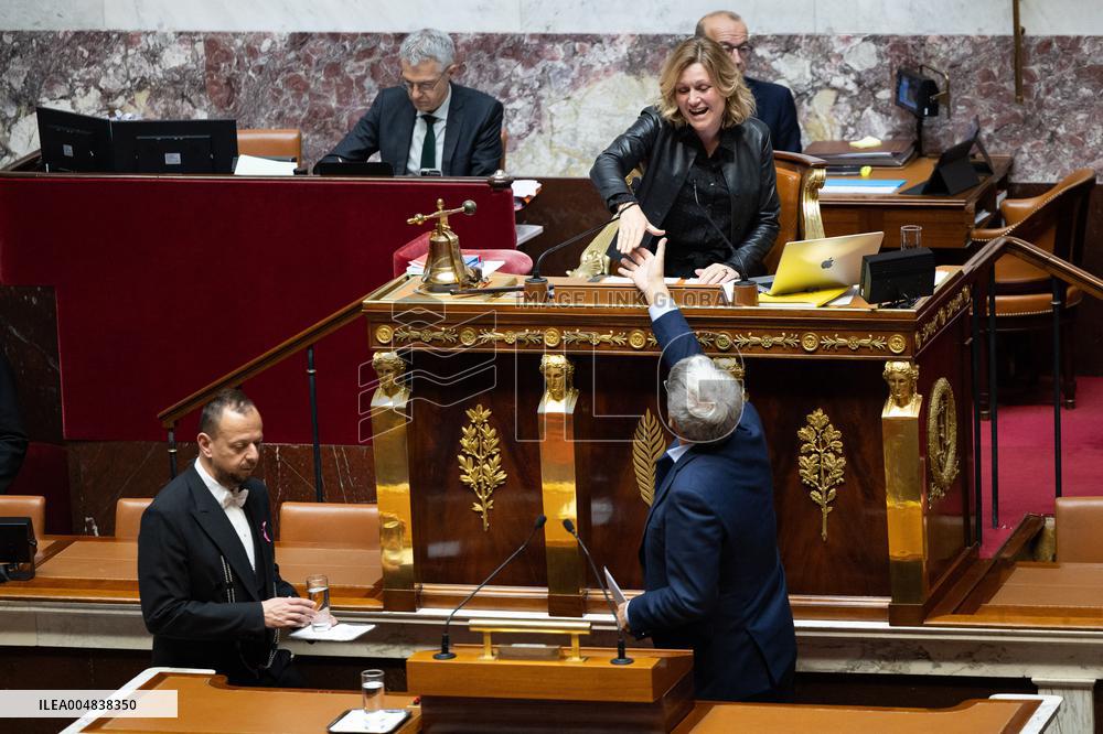 Debate about the 2026 State Budget at the National Assembly - Paris