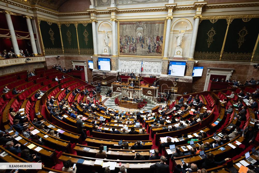 Debate about the 2026 State Budget at the National Assembly - Paris