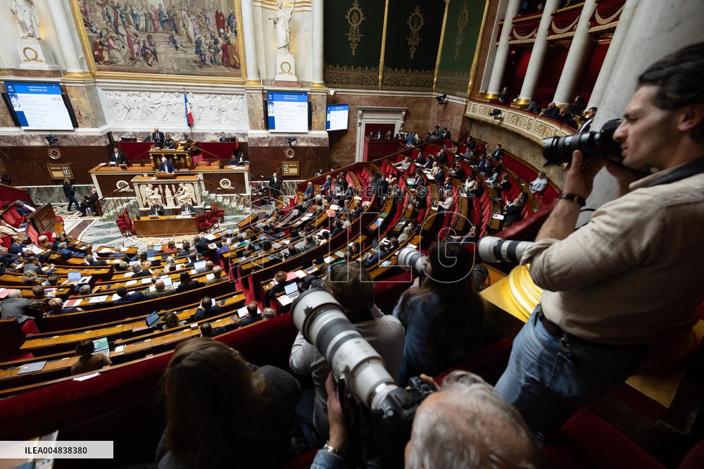 Debate about the 2026 State Budget at the National Assembly - Paris