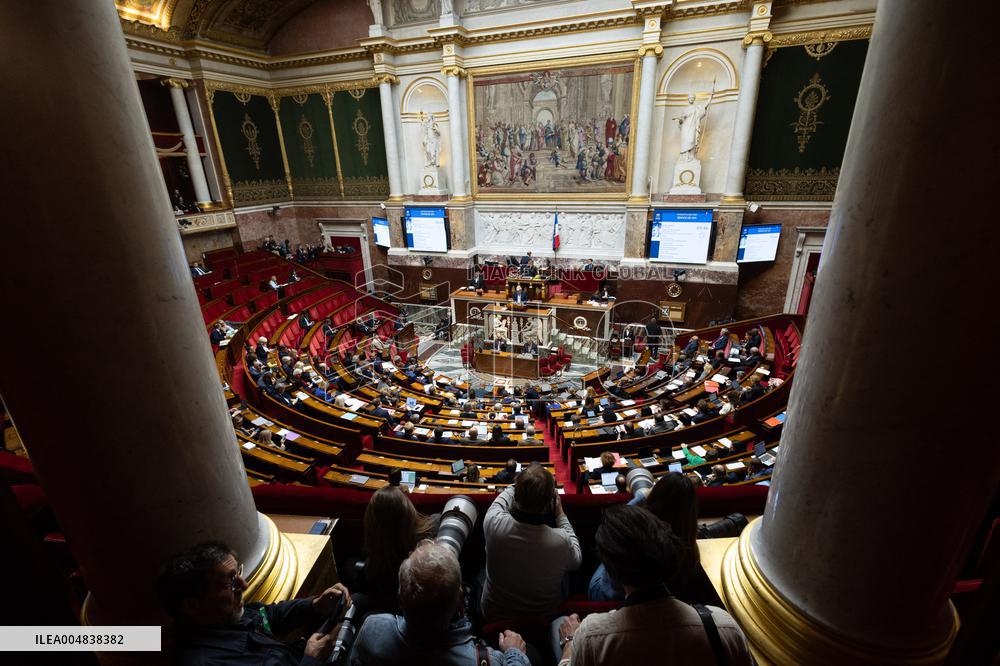 Debate about the 2026 State Budget at the National Assembly - Paris