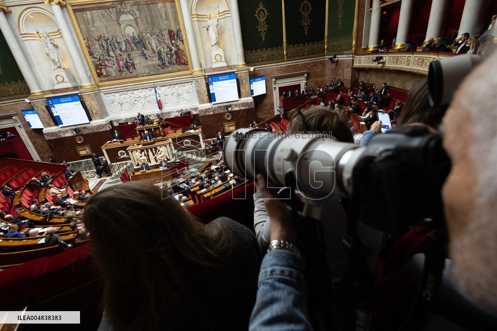 Debate about the 2026 State Budget at the National Assembly - Paris