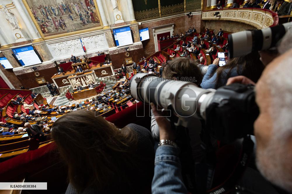 Debate about the 2026 State Budget at the National Assembly - Paris
