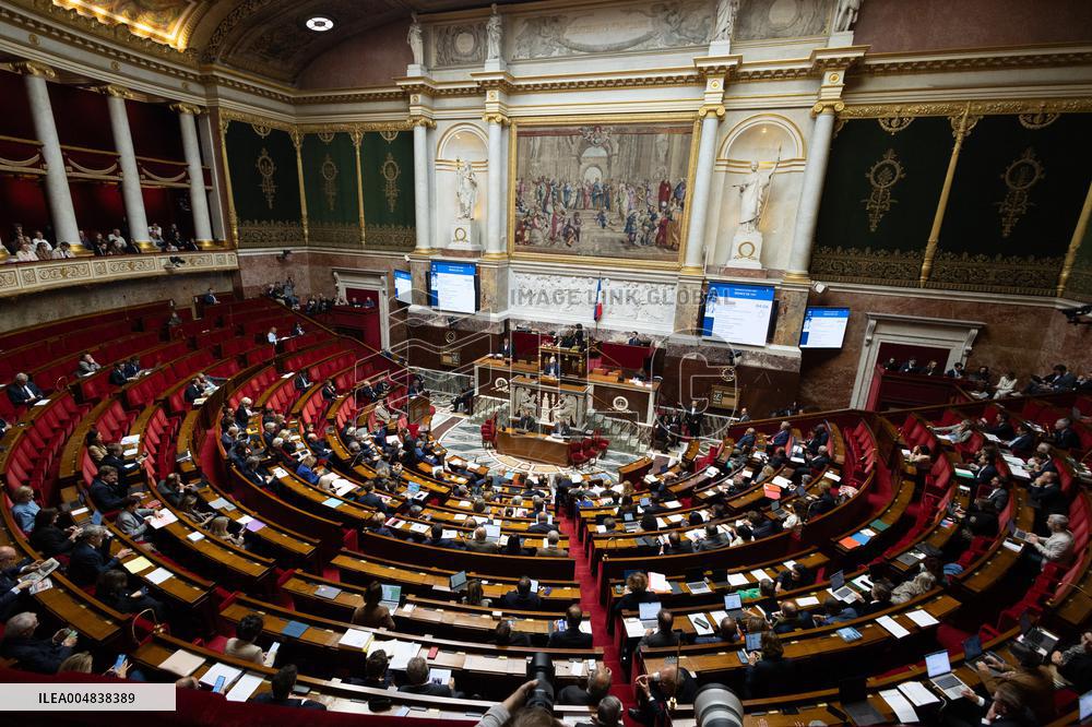 Debate about the 2026 State Budget at the National Assembly - Paris