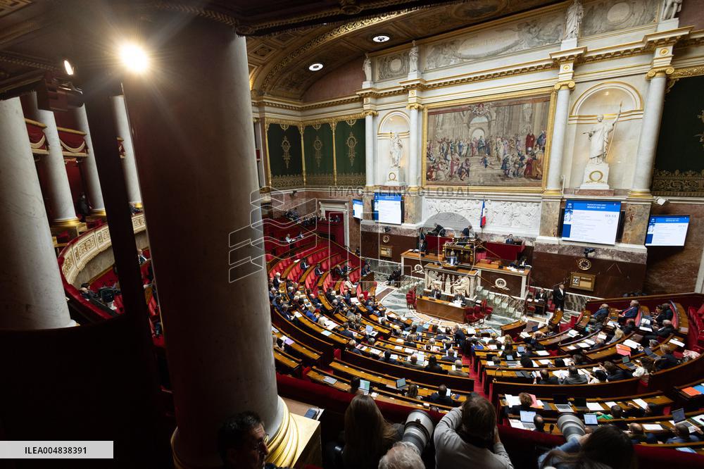 Debate about the 2026 State Budget at the National Assembly - Paris