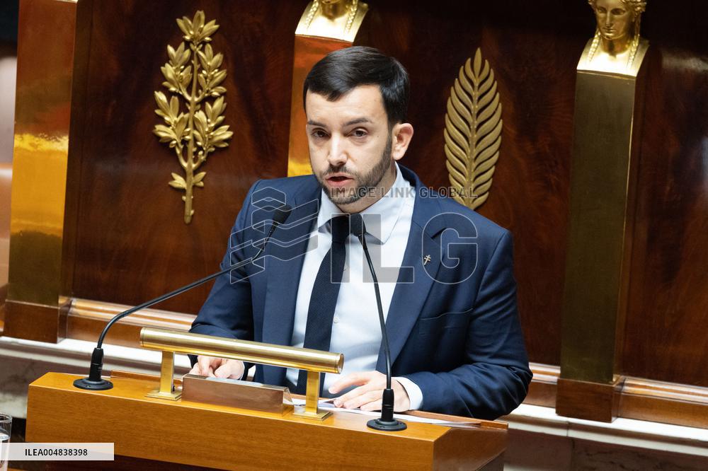 Debate about the 2026 State Budget at the National Assembly - Paris