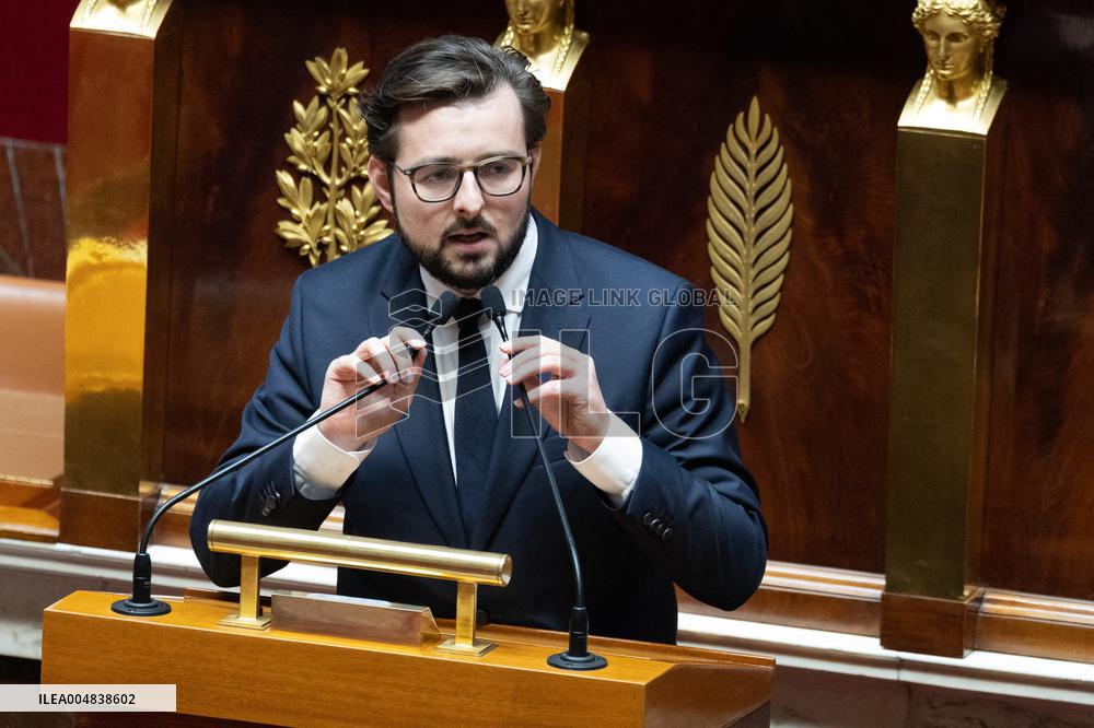Debate about the 2026 State Budget at the National Assembly - Paris