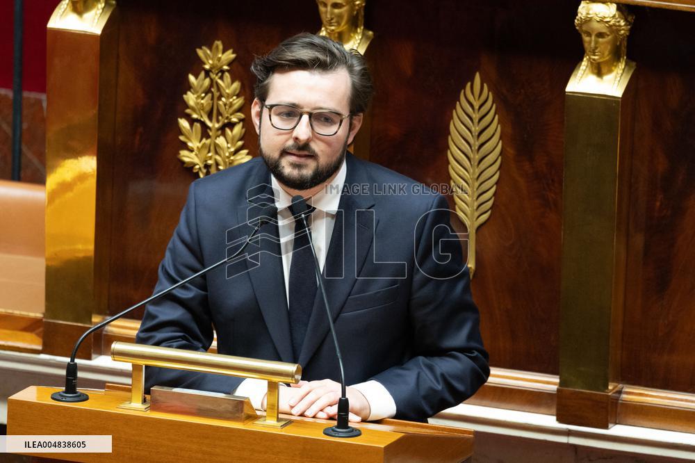Debate about the 2026 State Budget at the National Assembly - Paris