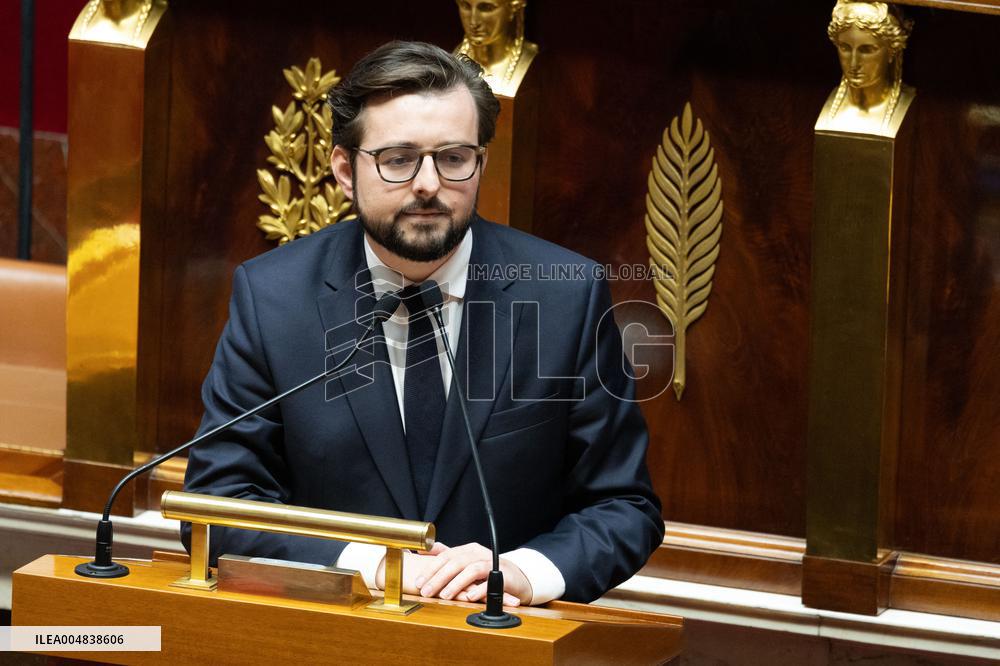 Debate about the 2026 State Budget at the National Assembly - Paris