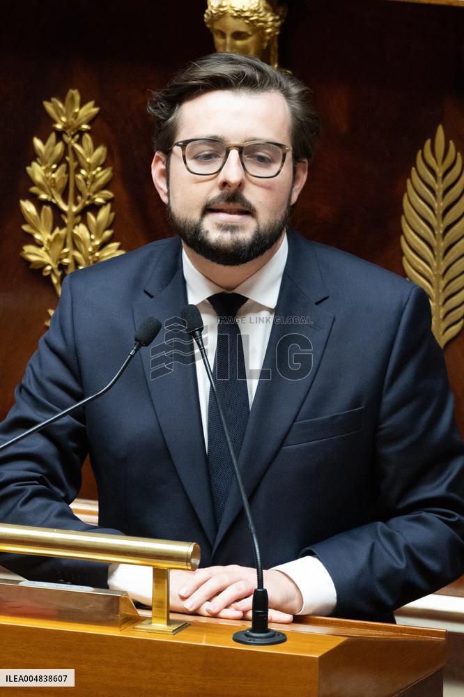 Debate about the 2026 State Budget at the National Assembly - Paris