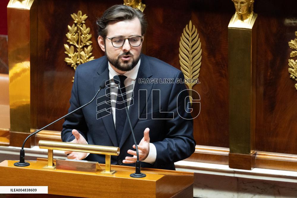 Debate about the 2026 State Budget at the National Assembly - Paris
