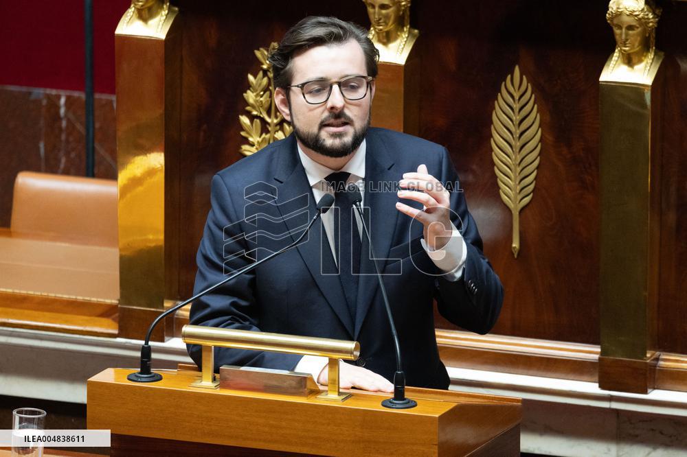 Debate about the 2026 State Budget at the National Assembly - Paris