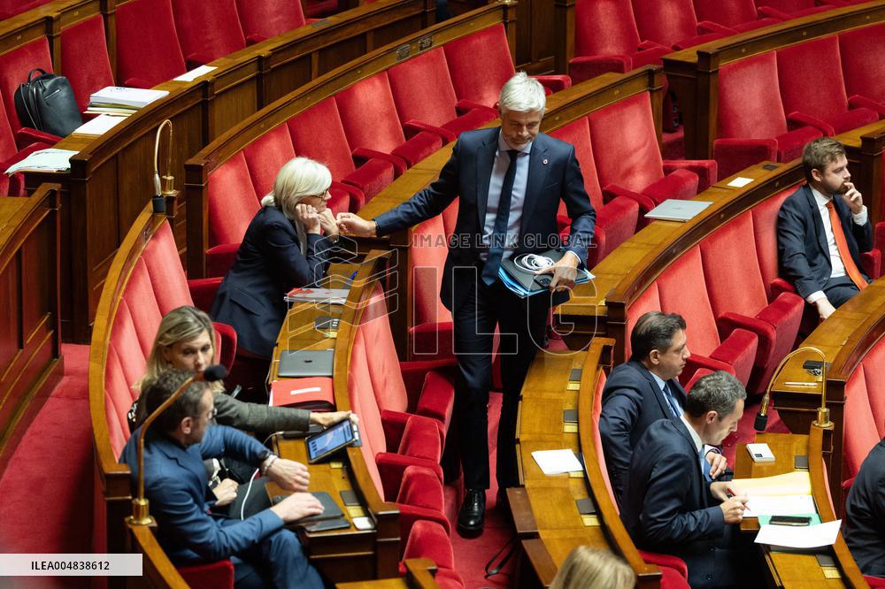 Debate about the 2026 State Budget at the National Assembly - Paris