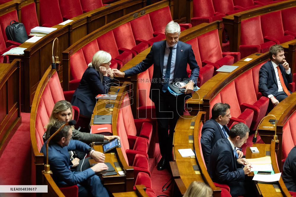 Debate about the 2026 State Budget at the National Assembly - Paris