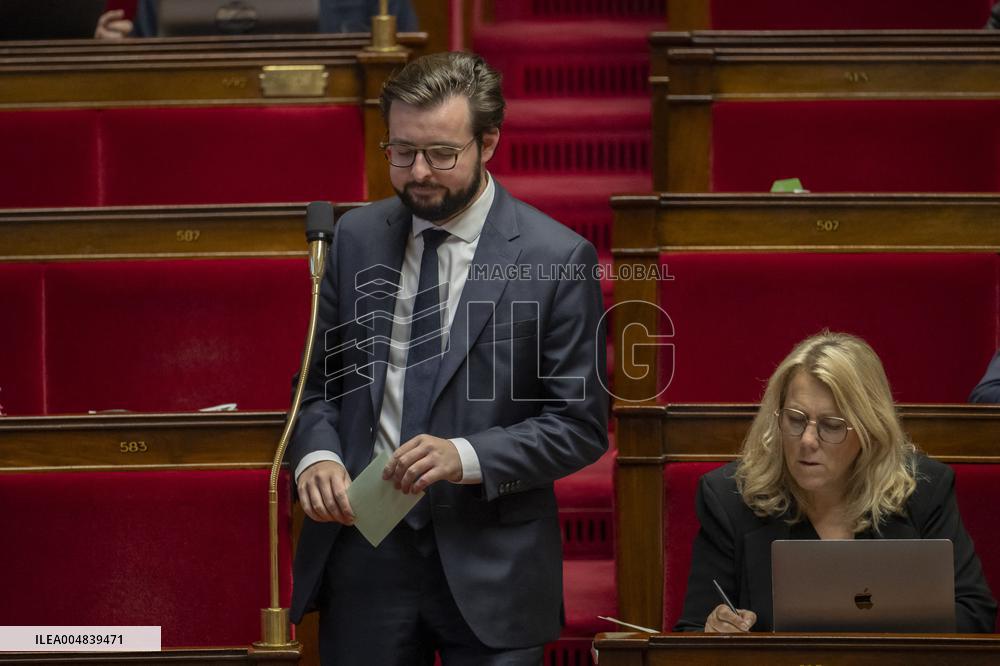 2026 State Budget Debate At French National Assembly - Paris