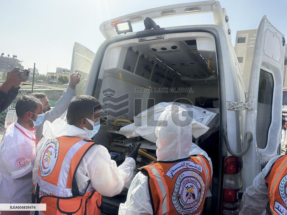 Israel Palestine Ceasefire Burial - Gaza Strip